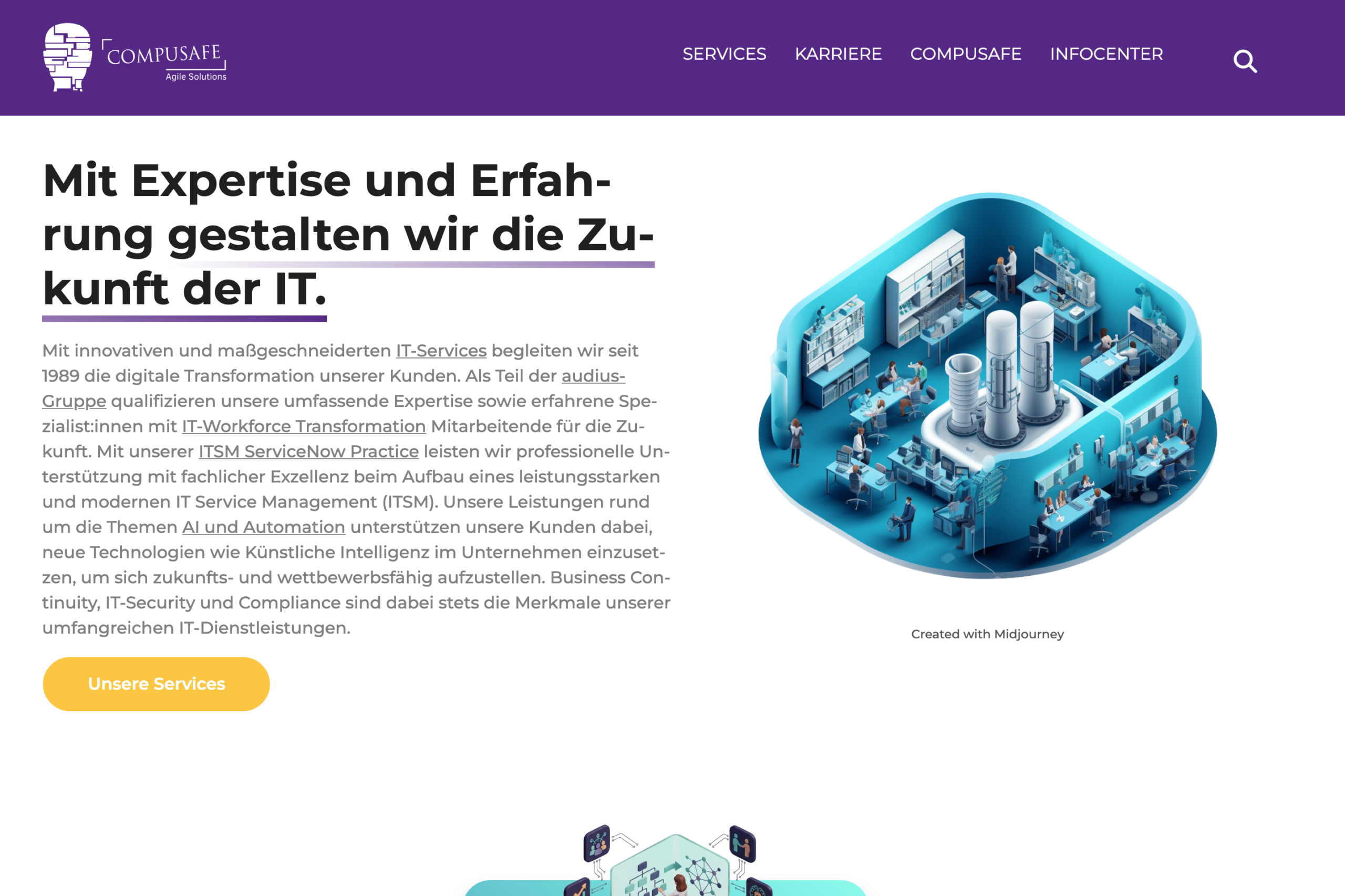 Startseite von Compusafe.